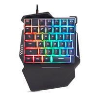 TECLADO BROBOTIX GAMER, ALAMBRICO USB, RGB, ONE HAND, NEGRO TECLADO BROBOTIX GAMER, ALAMBRICO USB, RGB, ONE HAND, NEGRO